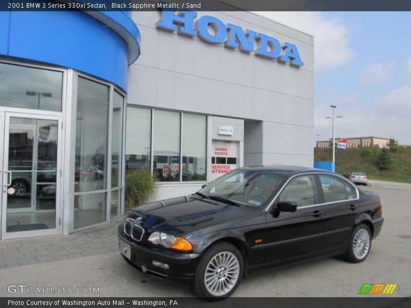 Black Sapphire Metallic / Sand 2001 BMW 3 Series 330xi Sedan
