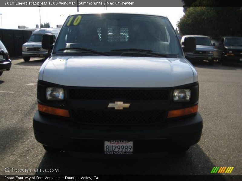 Summit White / Medium Pewter 2010 Chevrolet Express 1500 Work Van