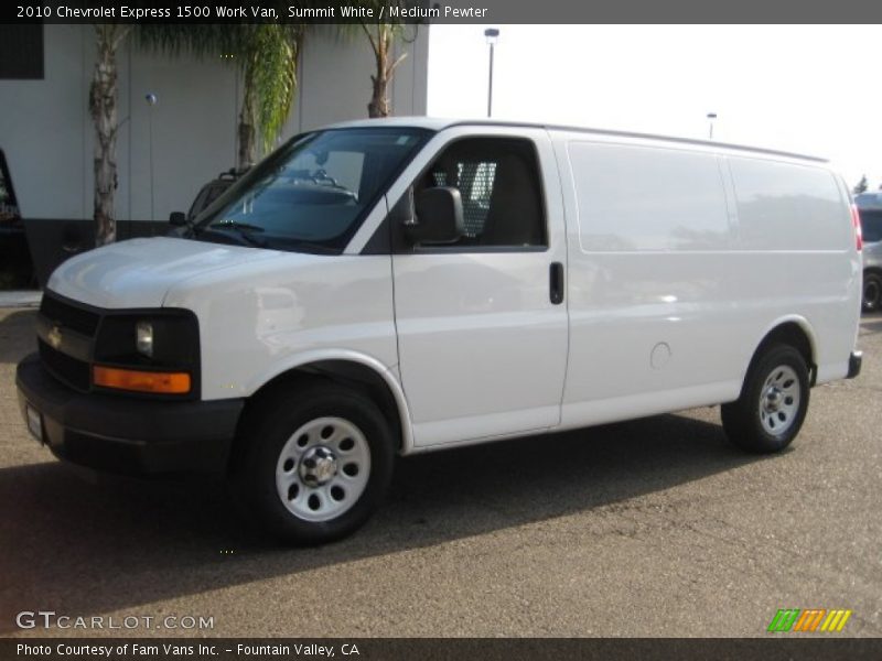 Summit White / Medium Pewter 2010 Chevrolet Express 1500 Work Van