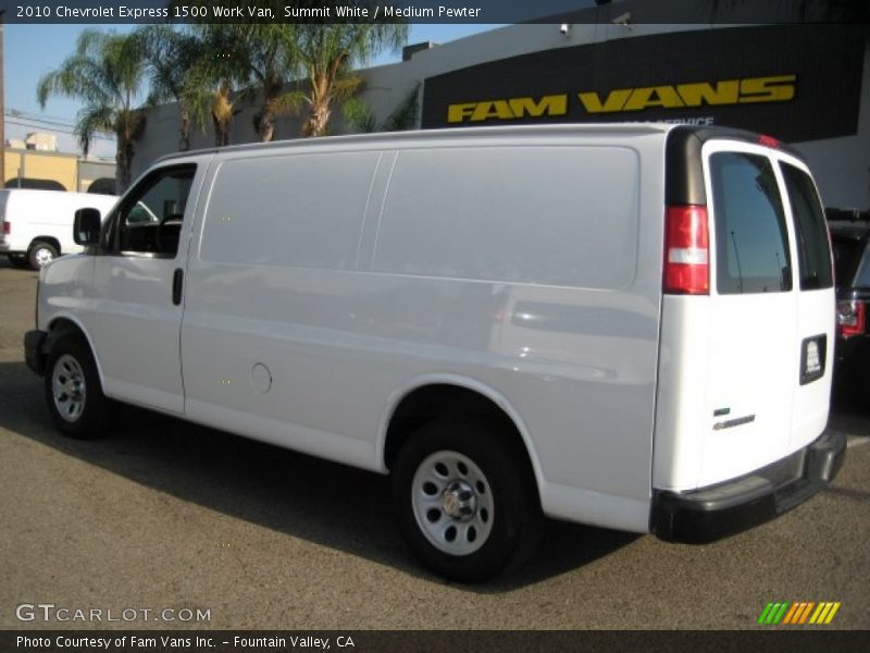 Summit White / Medium Pewter 2010 Chevrolet Express 1500 Work Van