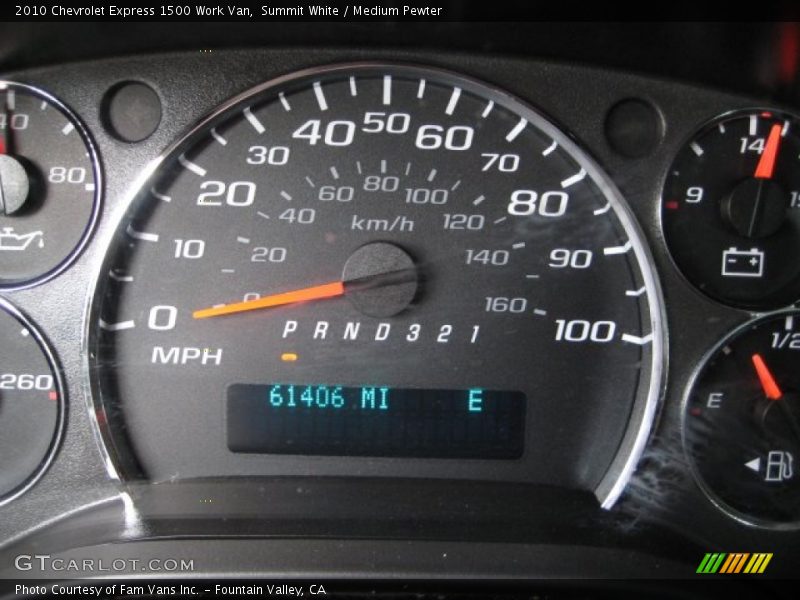 Summit White / Medium Pewter 2010 Chevrolet Express 1500 Work Van