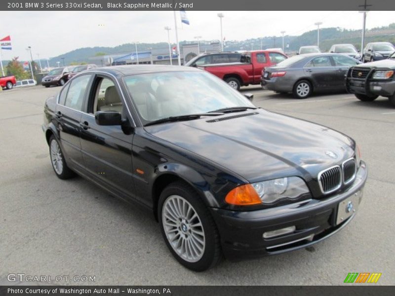 Black Sapphire Metallic / Sand 2001 BMW 3 Series 330xi Sedan