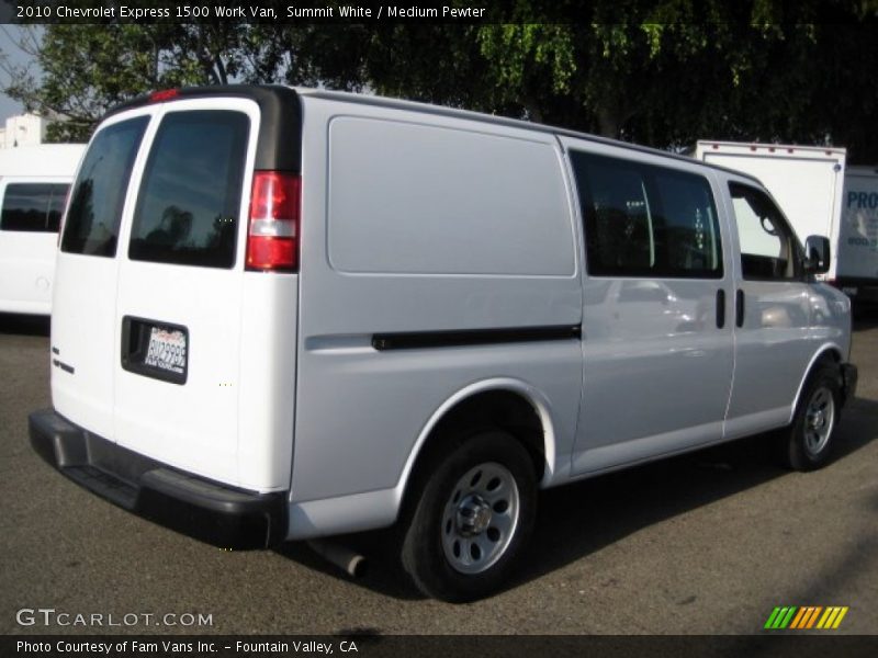 Summit White / Medium Pewter 2010 Chevrolet Express 1500 Work Van