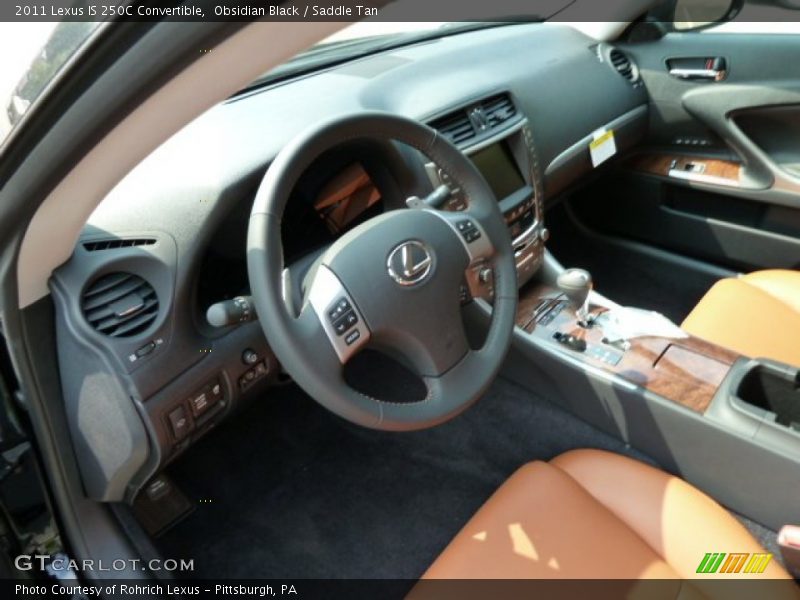  2011 IS 250C Convertible Saddle Tan Interior