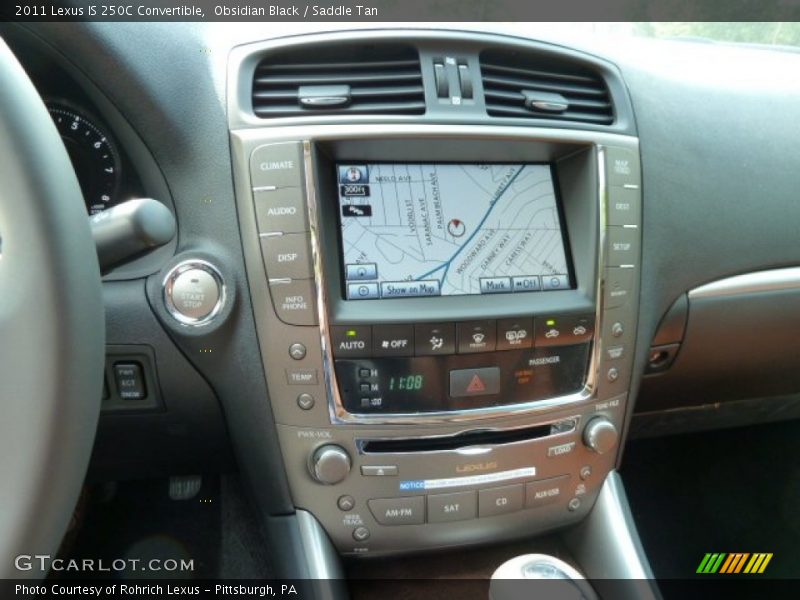 Controls of 2011 IS 250C Convertible