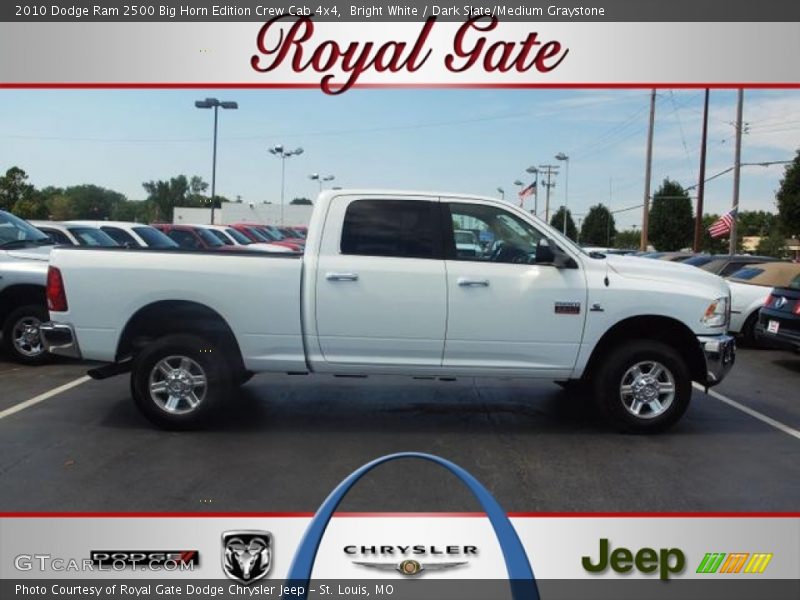 Bright White / Dark Slate/Medium Graystone 2010 Dodge Ram 2500 Big Horn Edition Crew Cab 4x4