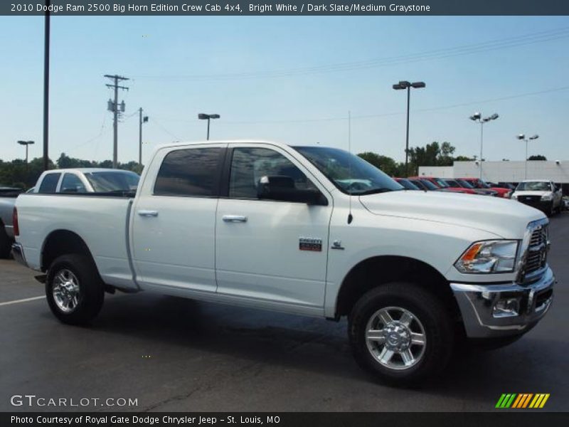 Bright White / Dark Slate/Medium Graystone 2010 Dodge Ram 2500 Big Horn Edition Crew Cab 4x4