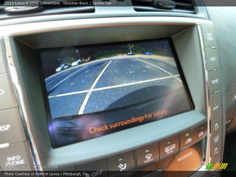 Obsidian Black / Saddle Tan 2011 Lexus IS 250C Convertible
