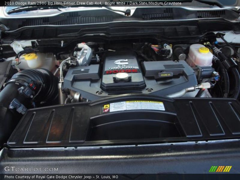 Bright White / Dark Slate/Medium Graystone 2010 Dodge Ram 2500 Big Horn Edition Crew Cab 4x4