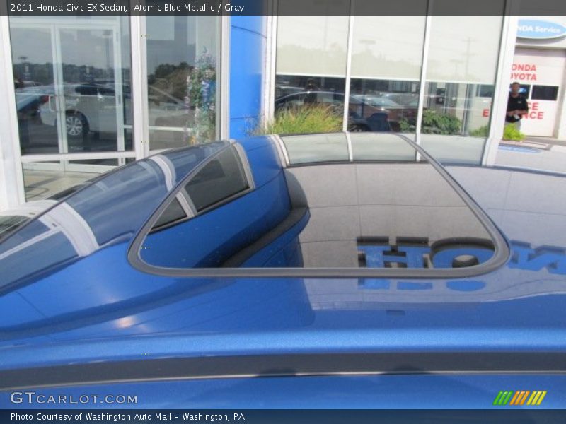 Atomic Blue Metallic / Gray 2011 Honda Civic EX Sedan