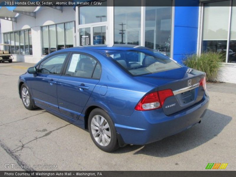 Atomic Blue Metallic / Gray 2011 Honda Civic EX Sedan
