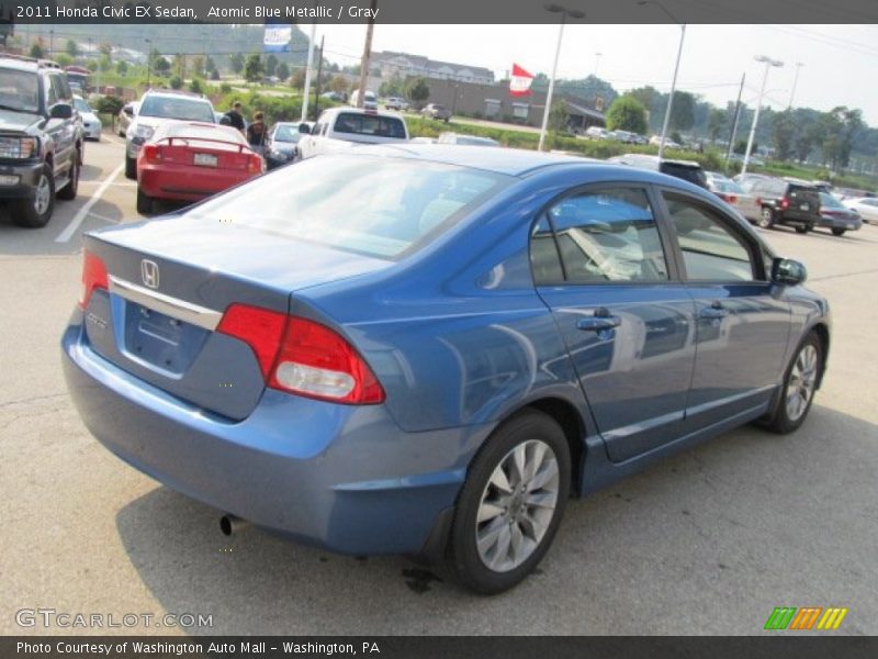 Atomic Blue Metallic / Gray 2011 Honda Civic EX Sedan