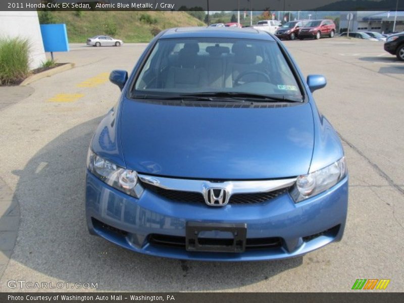 Atomic Blue Metallic / Gray 2011 Honda Civic EX Sedan