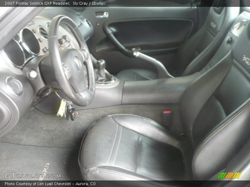 Sly Gray / Ebony 2007 Pontiac Solstice GXP Roadster