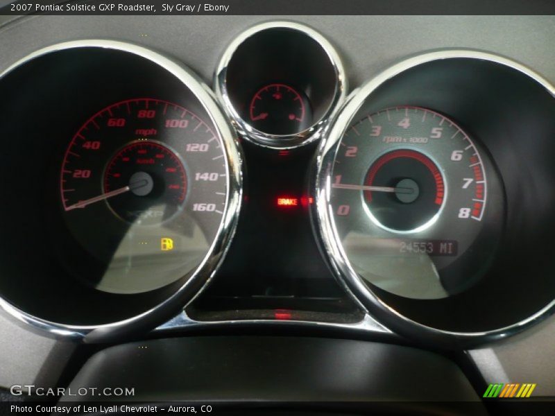 Sly Gray / Ebony 2007 Pontiac Solstice GXP Roadster