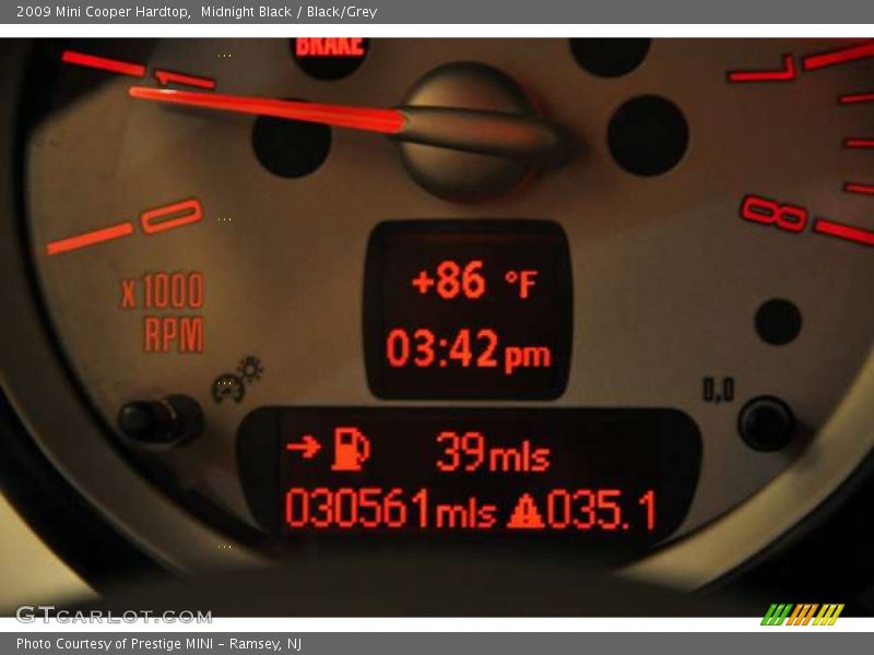 Midnight Black / Black/Grey 2009 Mini Cooper Hardtop