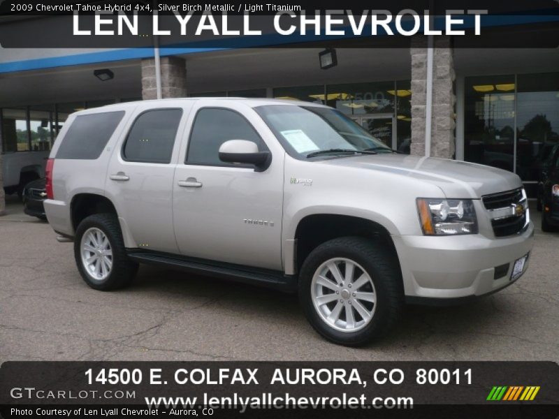 Silver Birch Metallic / Light Titanium 2009 Chevrolet Tahoe Hybrid 4x4