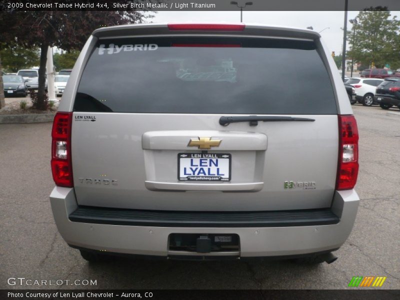 Silver Birch Metallic / Light Titanium 2009 Chevrolet Tahoe Hybrid 4x4