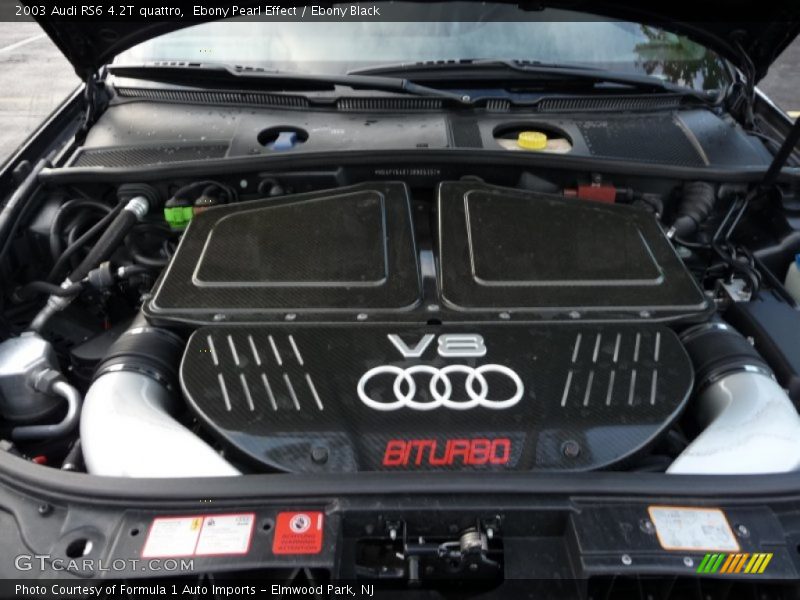  2003 RS6 4.2T quattro Engine - 4.2 Liter Twin-Turbocharged DOHC 40-Valve V8