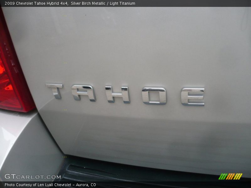 Silver Birch Metallic / Light Titanium 2009 Chevrolet Tahoe Hybrid 4x4