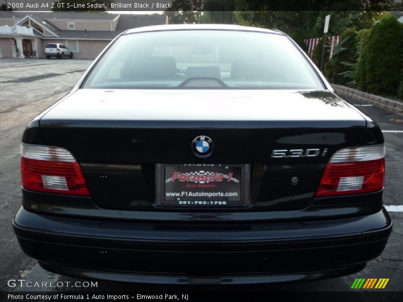 Brilliant Black / Black 2008 Audi A4 2.0T S-Line Sedan