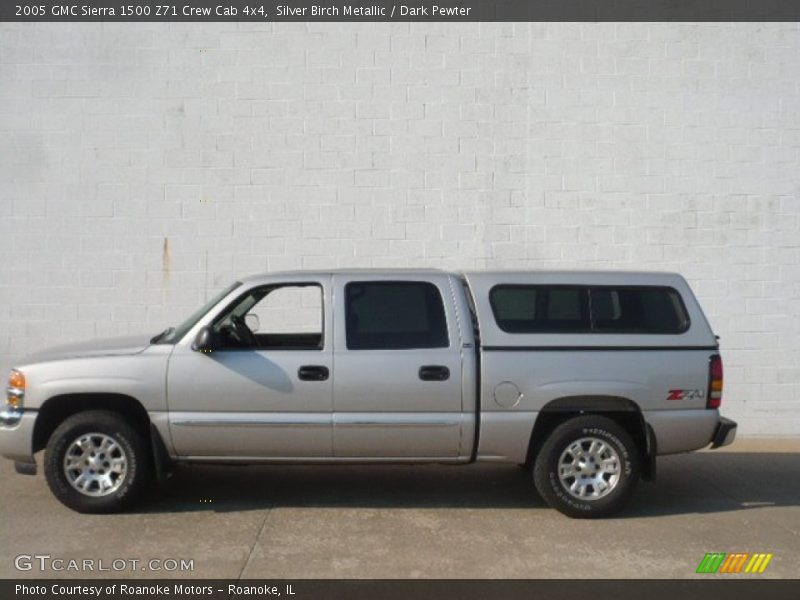 Silver Birch Metallic / Dark Pewter 2005 GMC Sierra 1500 Z71 Crew Cab 4x4