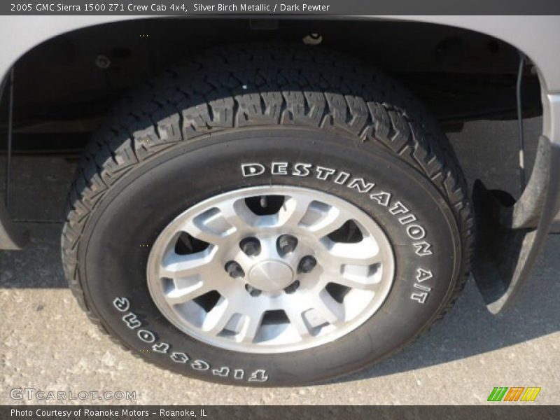 Silver Birch Metallic / Dark Pewter 2005 GMC Sierra 1500 Z71 Crew Cab 4x4