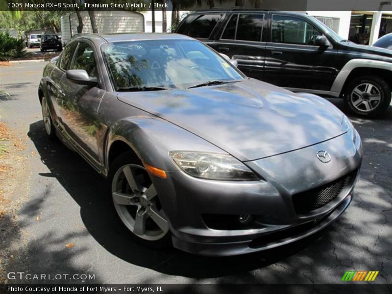 Titanium Gray Metallic / Black 2005 Mazda RX-8 Sport