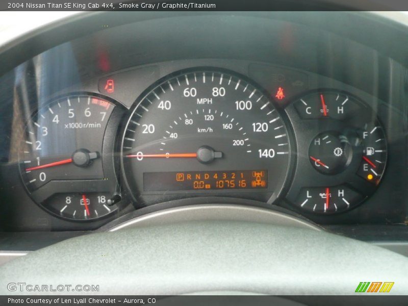 Smoke Gray / Graphite/Titanium 2004 Nissan Titan SE King Cab 4x4