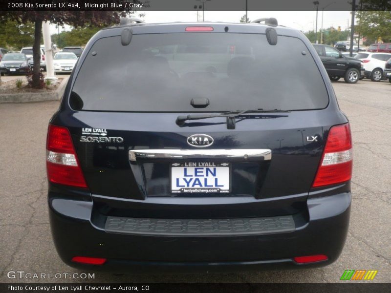 Midnight Blue / Gray 2008 Kia Sorento LX 4x4