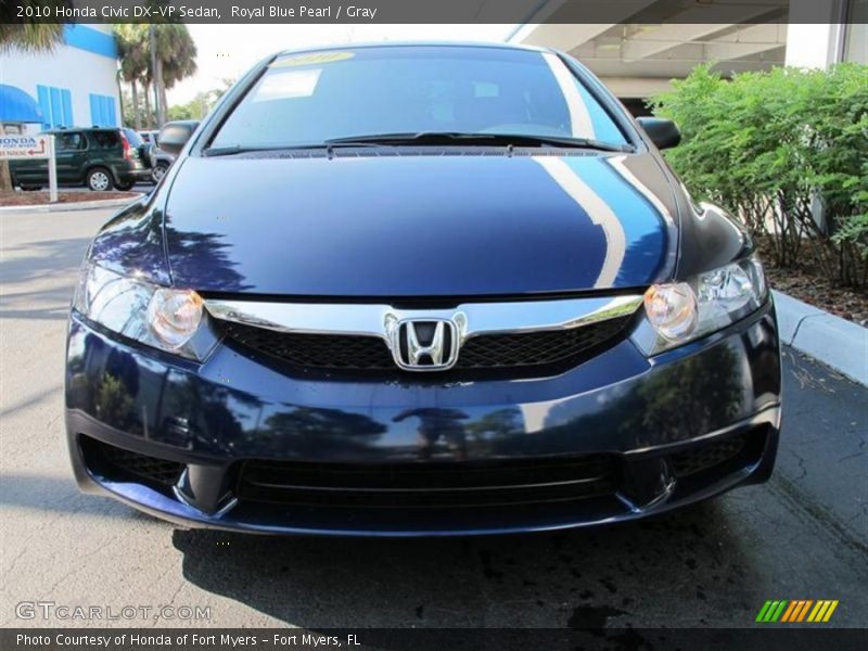 Royal Blue Pearl / Gray 2010 Honda Civic DX-VP Sedan