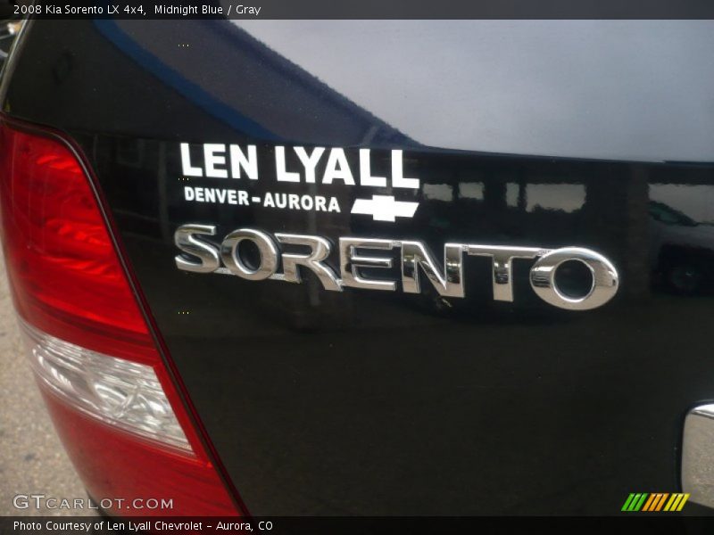 Midnight Blue / Gray 2008 Kia Sorento LX 4x4