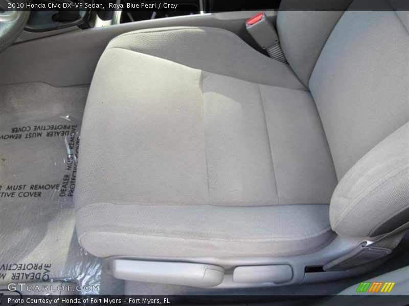 Royal Blue Pearl / Gray 2010 Honda Civic DX-VP Sedan