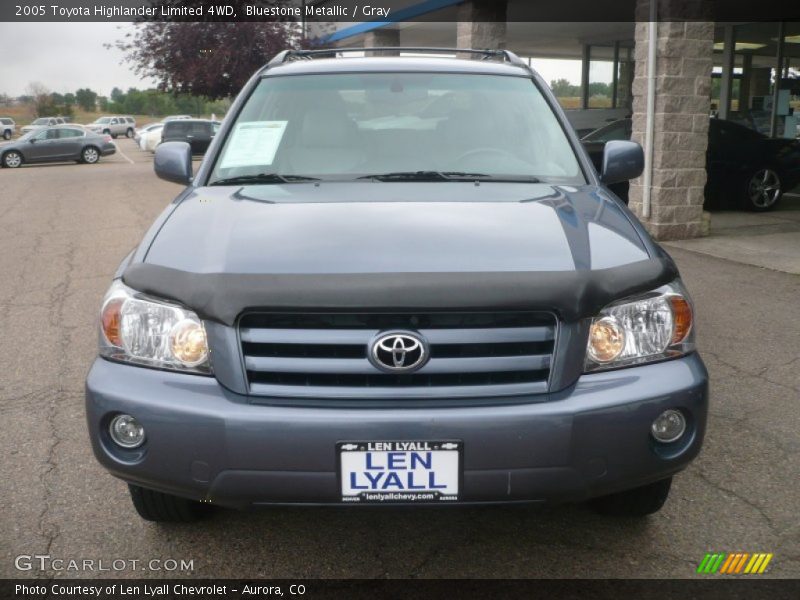 Bluestone Metallic / Gray 2005 Toyota Highlander Limited 4WD