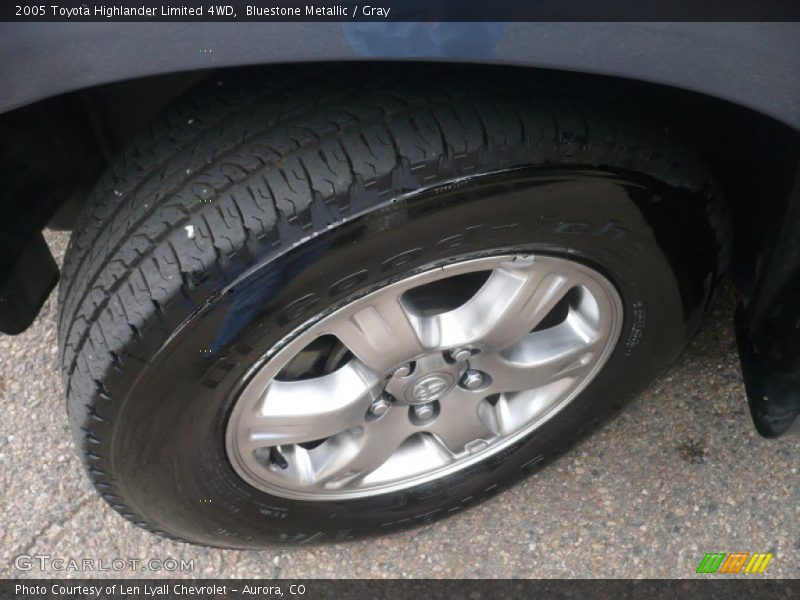 Bluestone Metallic / Gray 2005 Toyota Highlander Limited 4WD