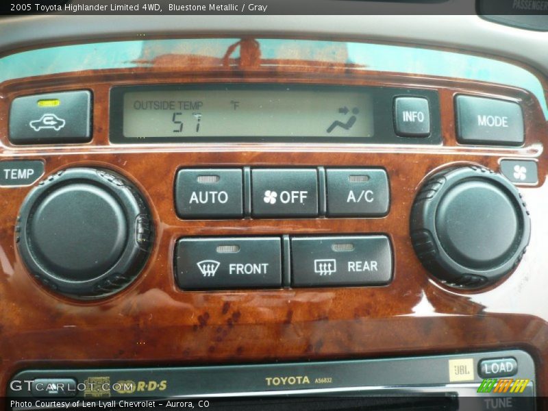 Bluestone Metallic / Gray 2005 Toyota Highlander Limited 4WD