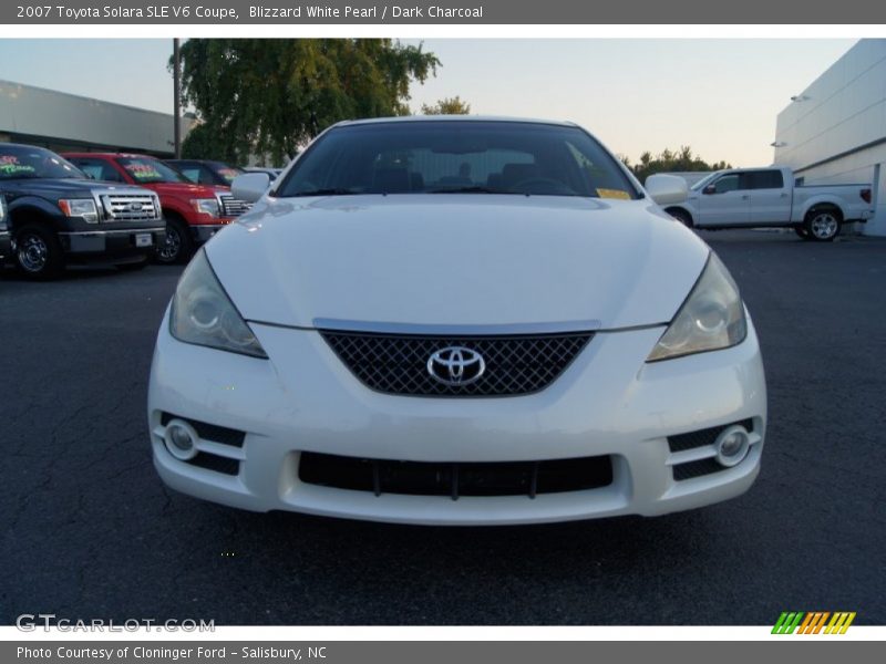 Blizzard White Pearl / Dark Charcoal 2007 Toyota Solara SLE V6 Coupe