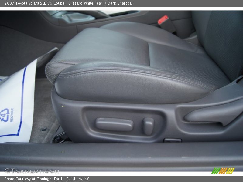 Blizzard White Pearl / Dark Charcoal 2007 Toyota Solara SLE V6 Coupe