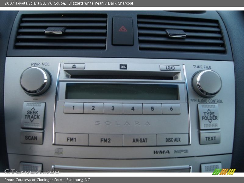 Audio System of 2007 Solara SLE V6 Coupe