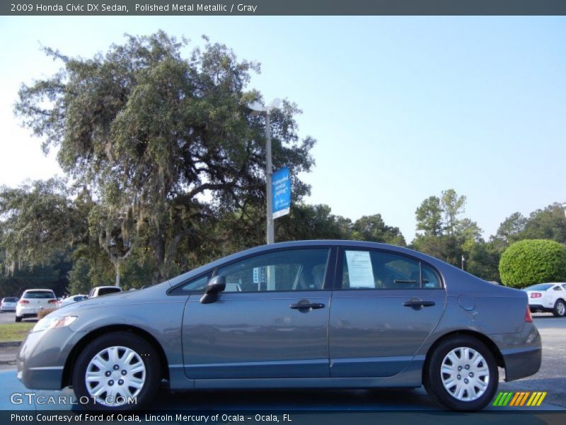 Polished Metal Metallic / Gray 2009 Honda Civic DX Sedan