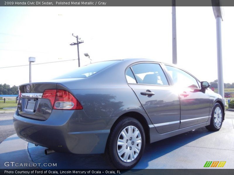 Polished Metal Metallic / Gray 2009 Honda Civic DX Sedan