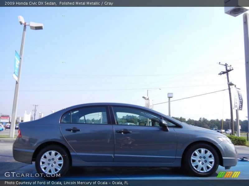 Polished Metal Metallic / Gray 2009 Honda Civic DX Sedan