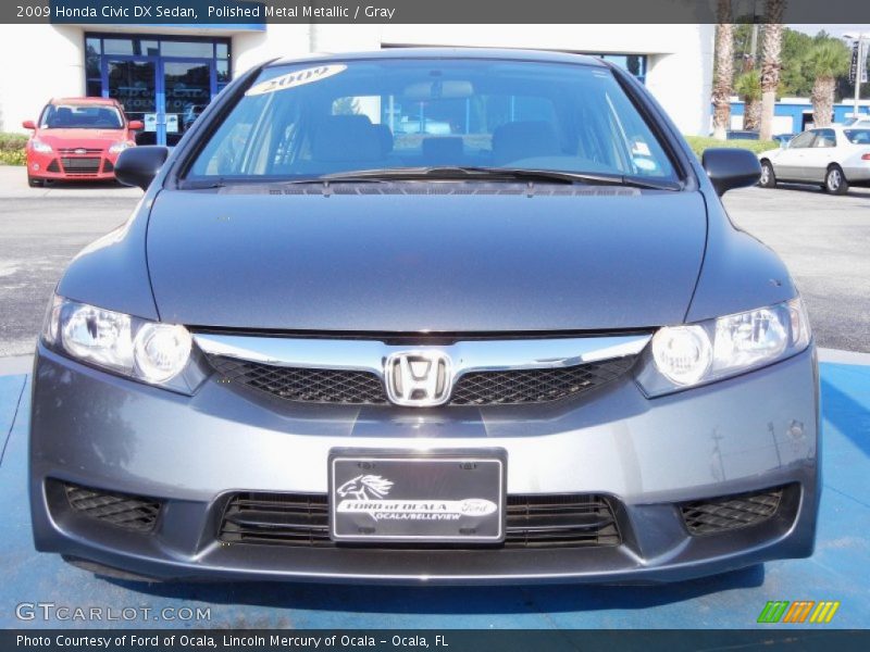 Polished Metal Metallic / Gray 2009 Honda Civic DX Sedan