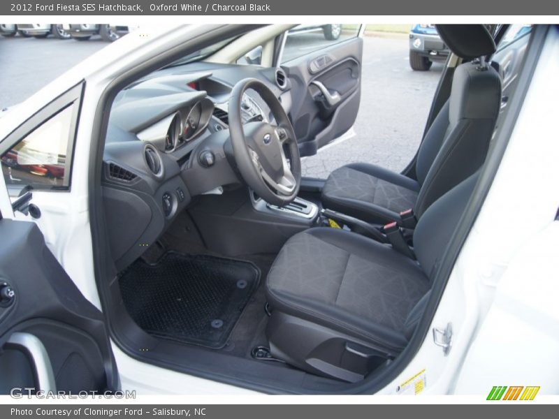 2012 Fiesta SES Hatchback Charcoal Black Interior