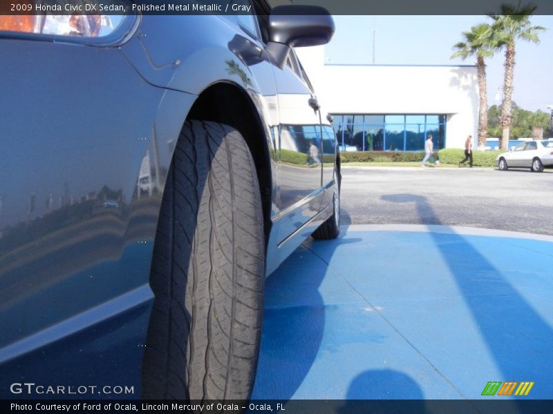 Polished Metal Metallic / Gray 2009 Honda Civic DX Sedan