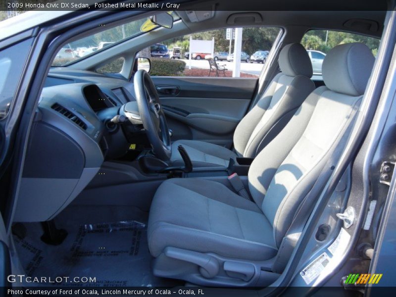 Polished Metal Metallic / Gray 2009 Honda Civic DX Sedan