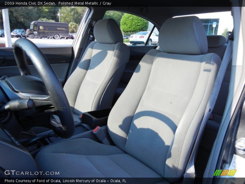 Polished Metal Metallic / Gray 2009 Honda Civic DX Sedan