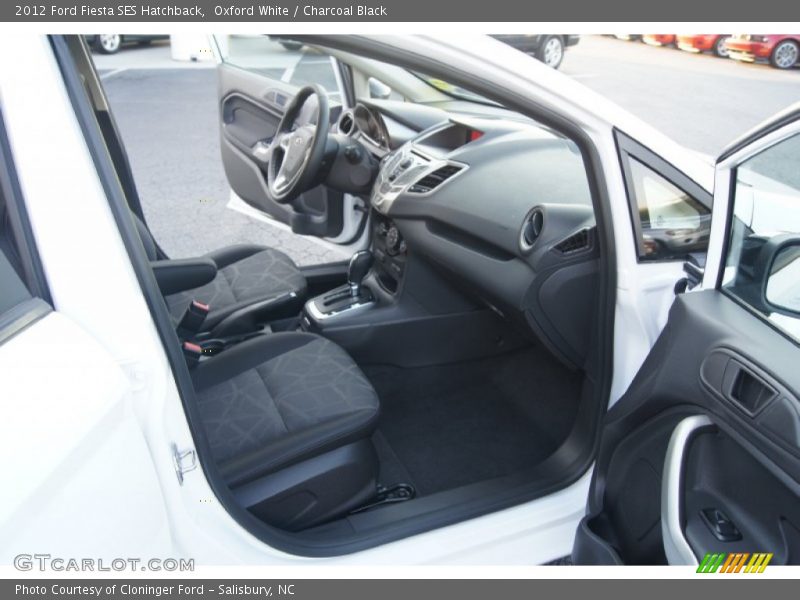  2012 Fiesta SES Hatchback Charcoal Black Interior