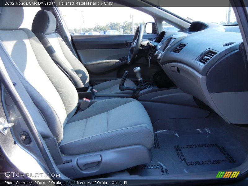 Polished Metal Metallic / Gray 2009 Honda Civic DX Sedan