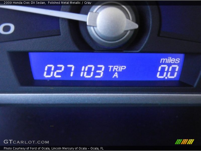 Polished Metal Metallic / Gray 2009 Honda Civic DX Sedan